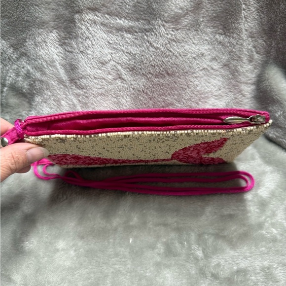 Pink Sequin Mermaid Tail Clutch - Picture 3 of 5